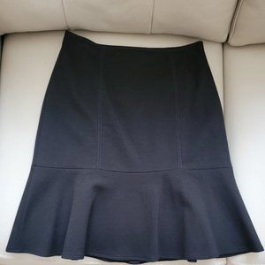 White House Black Market Black Flared Skirt 0